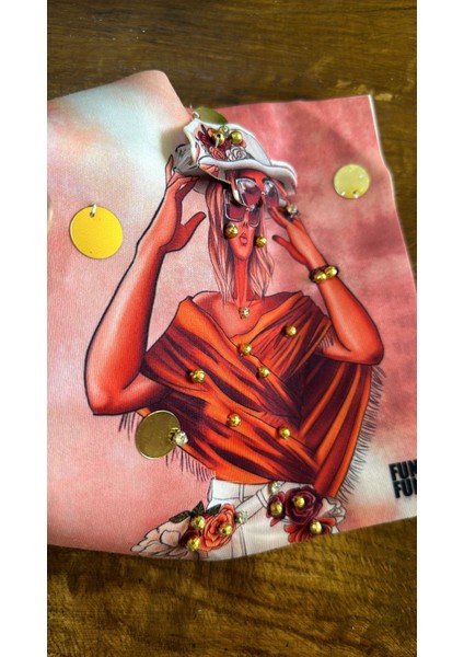 3 Boyutlu Zirkon Taşlı Boncuklu Kız Arma Dikiş Giyim Aplike 19X17 cm fiyatları