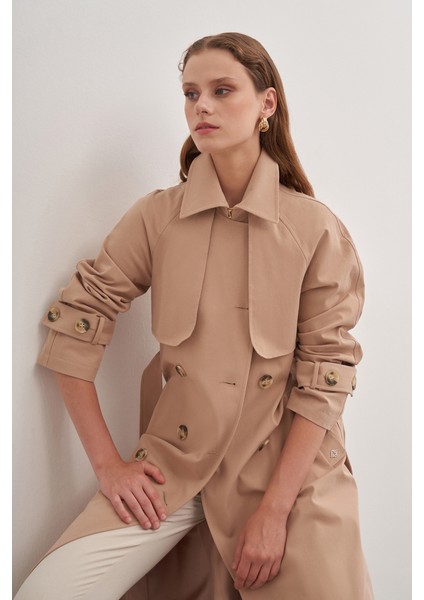 Çift Rüzgarlıklı Kruvaze Trençkot modelleri