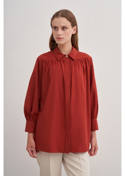 2233111 Gömlek Yaka Cotton Bluz fiyatları