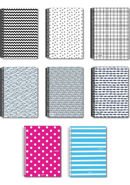Colornote Papirus Candy Spiralli Pp Kapak 100 Yaprak Çizgili A4 Defter