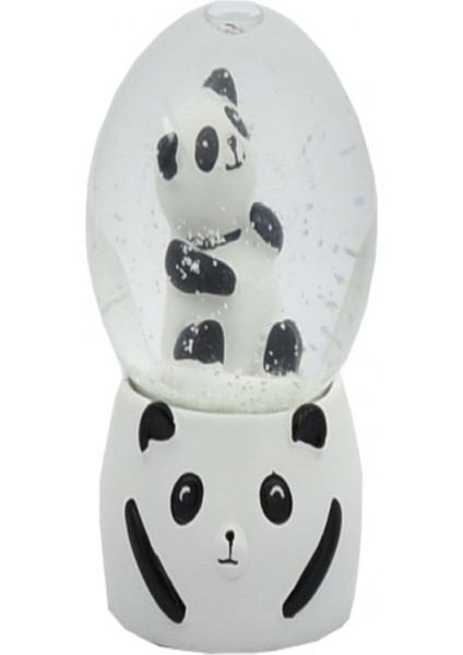 Taros Orta Boy Işıklı Panda Kar Küresi 5302