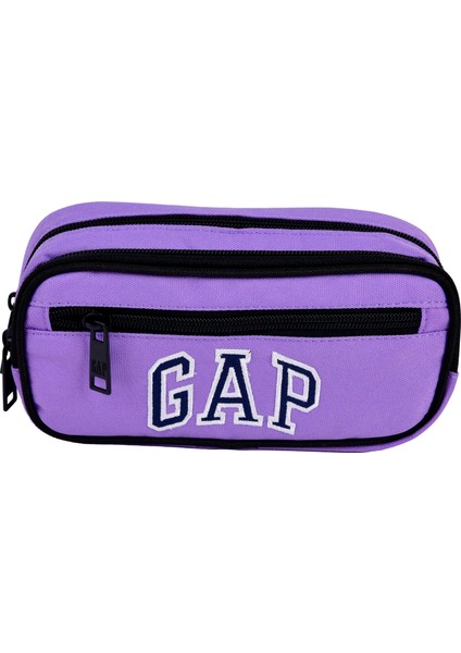 Orijinal Üç Bölme Kalem Çantası Mor 12831