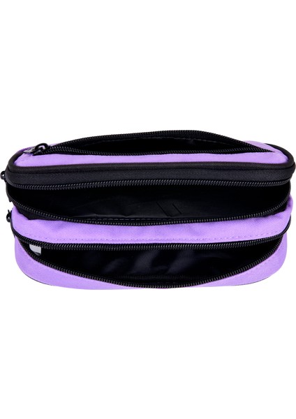Orijinal Üç Bölme Kalem Çantası Mor 12831 fırsatları