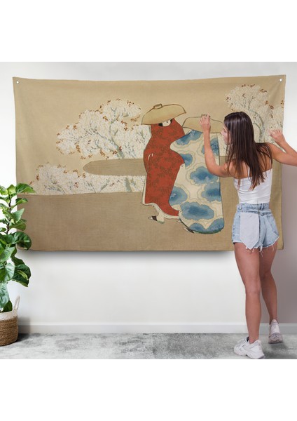 Japon Sanatçı Sekka Momoyagusa'nun Gömlet Isimli Duvar ÖRTÜSÜ-7004 modelleri