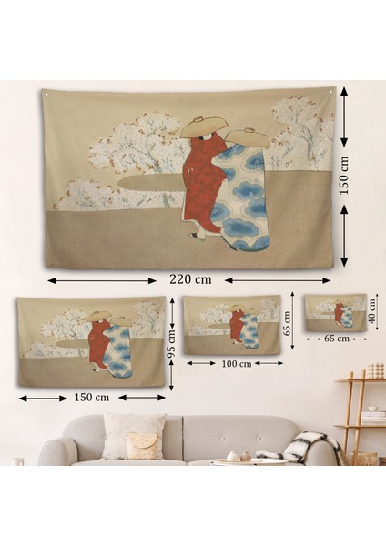 Japon Sanatçı Sekka Momoyagusa'nun Gömlet Isimli Duvar ÖRTÜSÜ-7004 fırsatları