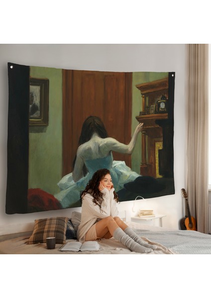 Edward Hopper - New York Interior Duvar ÖRTÜSÜ-7105 fiyatları