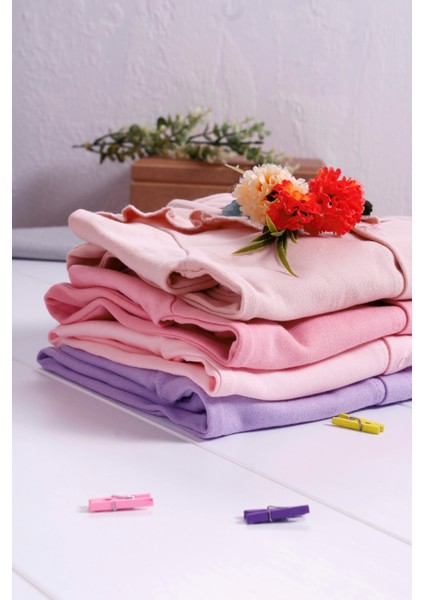 3-6-9 Ay Kız Bebek Tulum Robası Astarlı Fiyonk Şapkalı Lila fırsatları