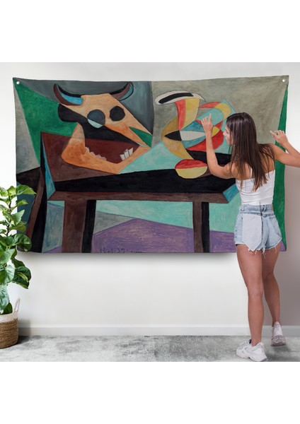 Pablo Picasso - Boğa Kafası Duvar ÖRTÜSÜ-7103