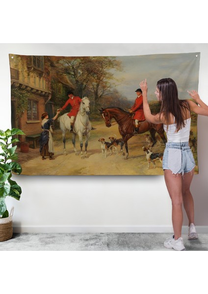 Heywood Hardy'un Ingiliz Köyü Duvar ÖRTÜSÜ-7017