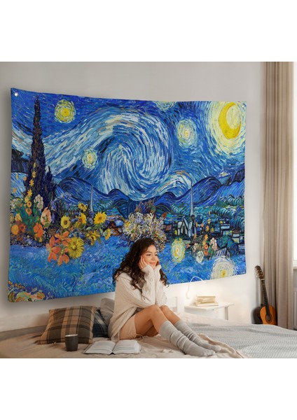 Vincent Van Gogh - Yıldızlı Geceler Duvar Örtüsü - Starry NIGHT-7172 fiyatları