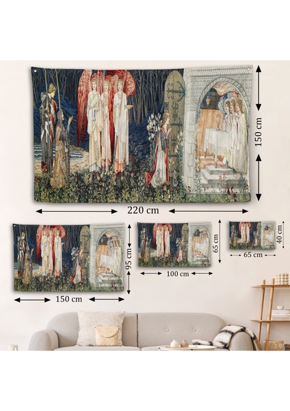 William Morris Kutsal Kase Duvar ÖRTÜSÜ-7033 fırsatları