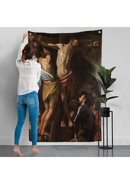 Caravaggio - Aziz Andrew'un Çarmıha Gerilmesi Duvar Örtüsü - The Crucifixion Of Saint ANDREW-7424