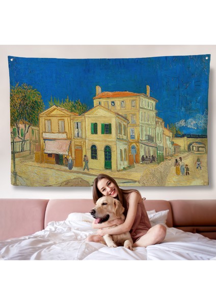 Vincent Willem Van Gogh - Sarı Ev Duvar ÖRTÜSÜ-7157