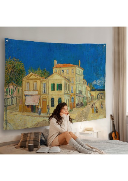 Vincent Willem Van Gogh - Sarı Ev Duvar ÖRTÜSÜ-7157 fiyatları