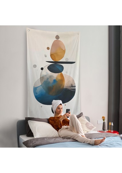 Suluboya Çalışması Denge Duvar ÖRTÜSÜ-7562