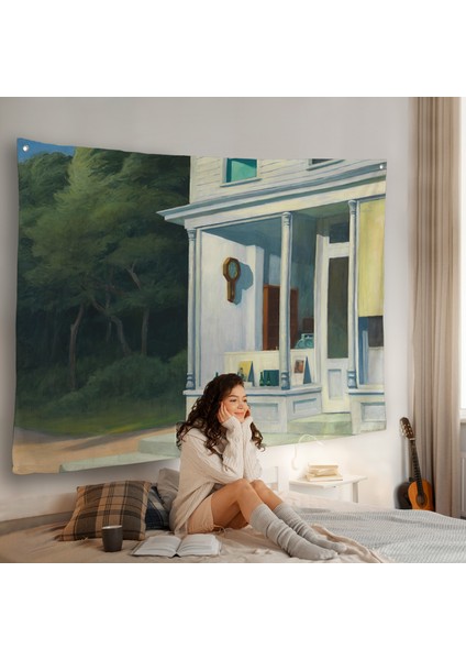 Edward Hopper - Sabah Yedi'de Duvar Örtüsü - Seven A.M-7130