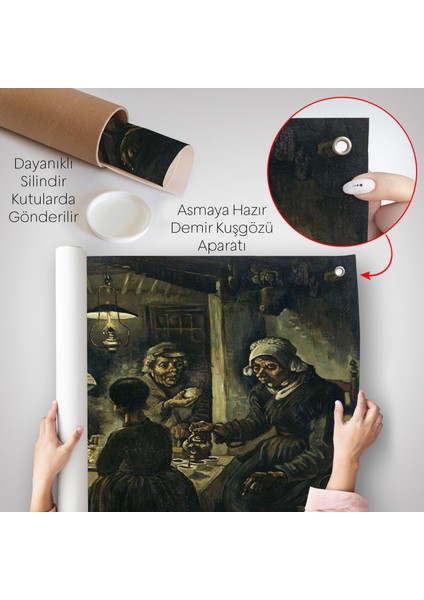 Vincent Van Gogh Patates Yiyenler Duvar Örtüsü - The Potato Eaters BY-7169 indirimleri