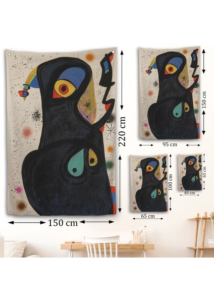 Citon Joan Miro - Vladimir Duvar ÖRTÜSÜ-7484 fırsatları