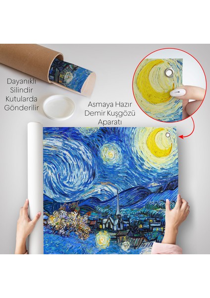 Vincent Van Gogh - Yıldızlı Geceler Duvar ÖRTÜSÜ-7151 indirimleri