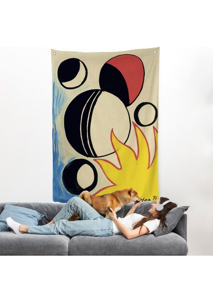 Alexander Calder - Güneşin Arkasındaki Paskalya Yumurtaları Duvar ÖRTÜSÜ--7286