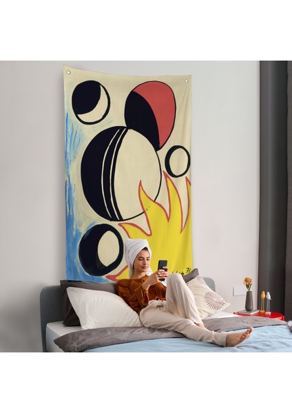 Alexander Calder - Güneşin Arkasındaki Paskalya Yumurtaları Duvar ÖRTÜSÜ--7286