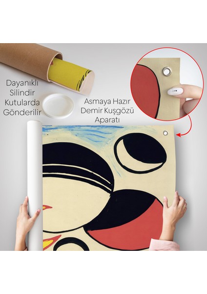 Alexander Calder - Güneşin Arkasındaki Paskalya Yumurtaları Duvar ÖRTÜSÜ--7286