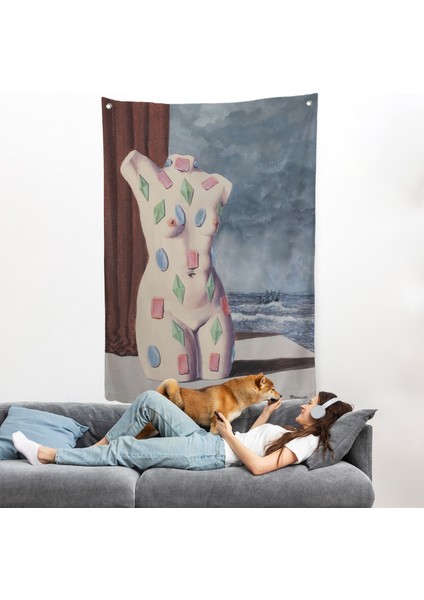 Rene Magritte - Su Damlası Duvar ÖRTÜSÜ-7345