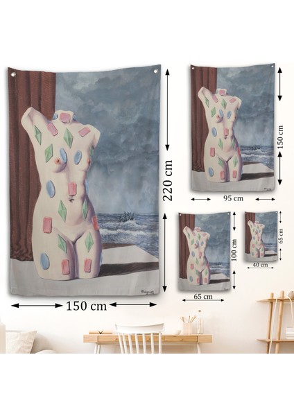 Rene Magritte - Su Damlası Duvar ÖRTÜSÜ-7345 fırsatları