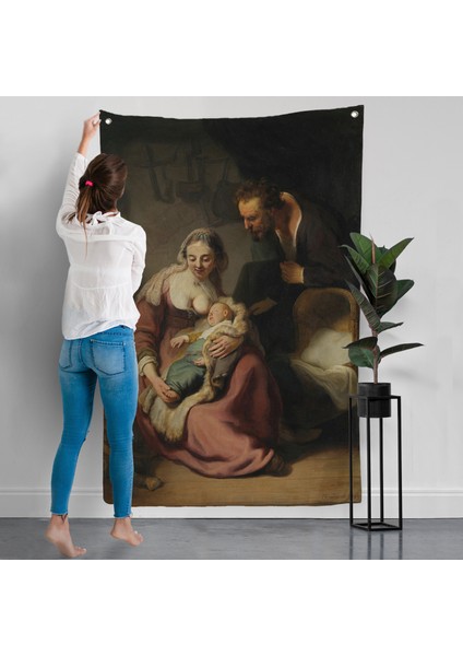 Rembrandt - Kutsal Aile Duvar Örtüsü - The Holy FAMILY-7431