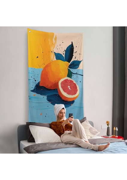 Masa Üstündeki Limon Duvar ÖRTÜSÜ-7616 fiyatları