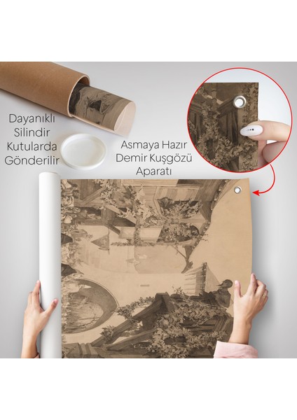 Alphonse Mucha - Imparator Lothair ve Masum Papa Duvar ÖRTÜSÜ-7342 indirimleri