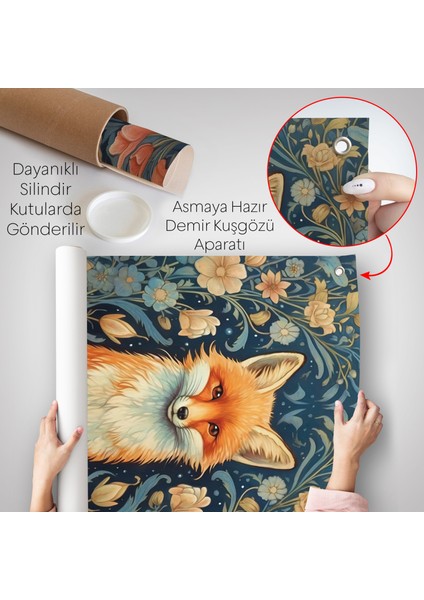 Sarı Tilki Duvar ÖRTÜSÜ-7547 indirimleri