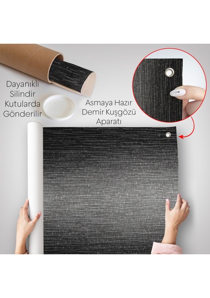 Hiçliğin Ortasında Gece Yarısı Yağmur Altındaki Adam Duvar ÖRTÜSÜ-7548
