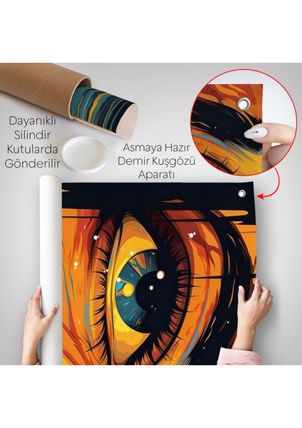 Deniz Üzerindeki Güzel Göz Duvar ÖRTÜSÜ-7861 indirimleri