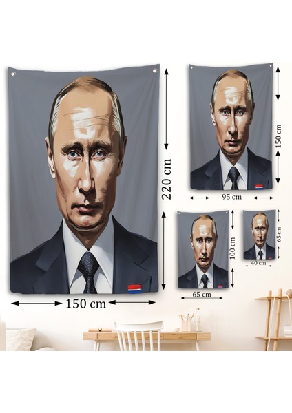 Vladimir Putin Rusya Devlet Başkanı Duvar ÖRTÜSÜ-7737