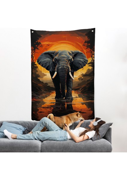Yürüyen Fil Duvar ÖRTÜSÜ-7895