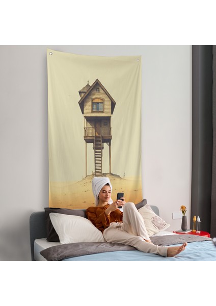 Hiçliğin Ortasındaki Nöbet Kulesi Duvar ÖRTÜSÜ-7540