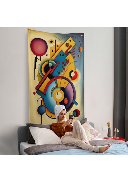 Kandinsky Duvar Örtüsü Minimal Soyut Duvar ÖRTÜSÜ-7826 fiyatları
