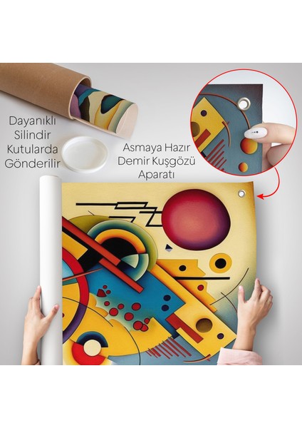 Kandinsky Duvar Örtüsü Minimal Soyut Duvar ÖRTÜSÜ-7826 indirimleri