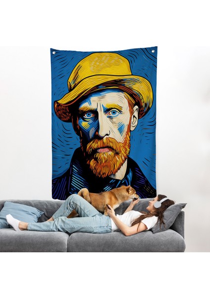 Vincent Van Gogh Portre Duvar ÖRTÜSÜ-7752