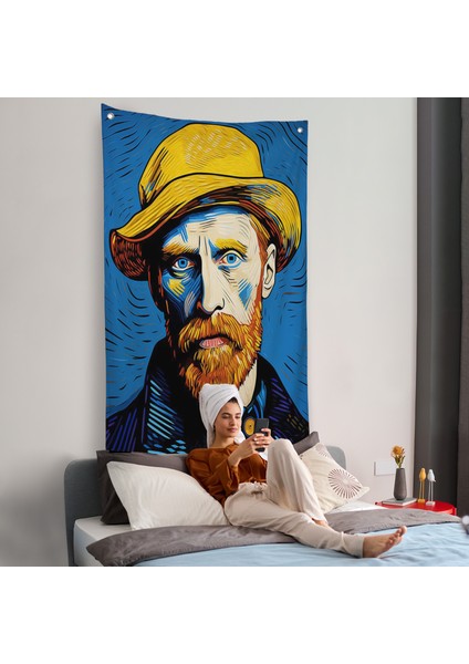 Vincent Van Gogh Portre Duvar ÖRTÜSÜ-7752 fiyatları