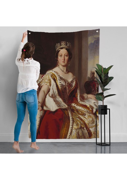 Franz Xaver Winterhalter - Kraliçe Victoria Duvar Örtüsü - Queen VICTORIA-8038 modelleri