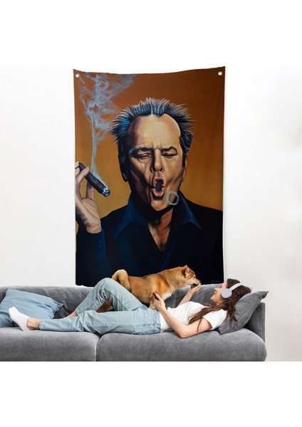 Puro Içen Jack Nicholson Duvar ÖRTÜSÜ-7935