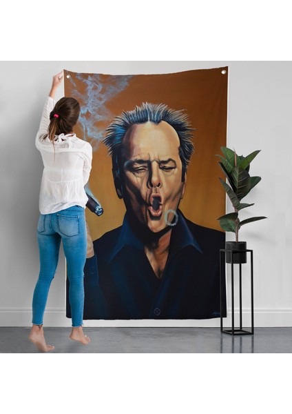 Puro Içen Jack Nicholson Duvar ÖRTÜSÜ-7935