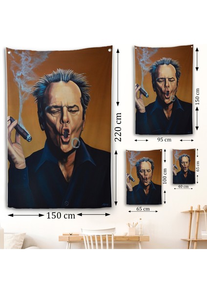Puro Içen Jack Nicholson Duvar ÖRTÜSÜ-7935