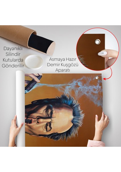 Puro Içen Jack Nicholson Duvar ÖRTÜSÜ-7935