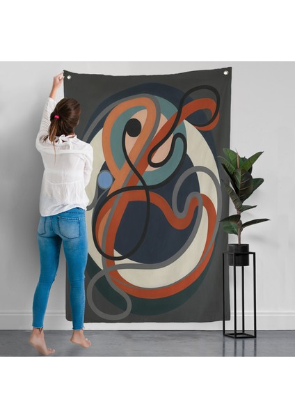 Auguste Herbin - Soyut Sanat Duvar ÖRTÜSÜ-8098 modelleri