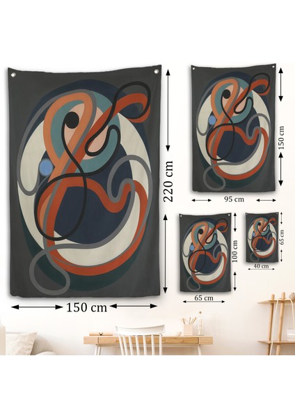 Auguste Herbin - Soyut Sanat Duvar ÖRTÜSÜ-8098 fırsatları