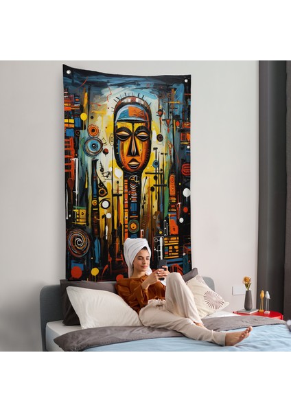 Afrika Motifli Duvar ÖRTÜSÜ-7692 fiyatları