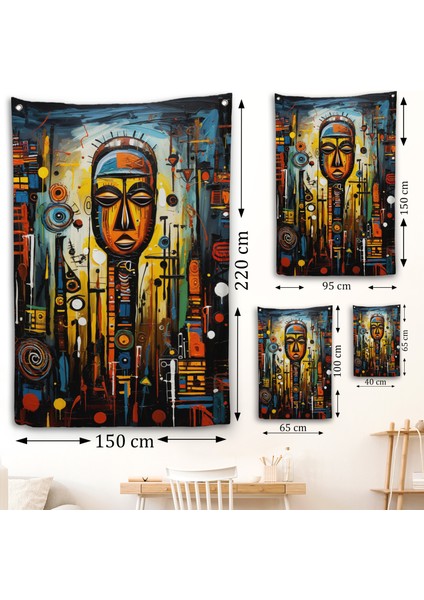 Afrika Motifli Duvar ÖRTÜSÜ-7692 fırsatları